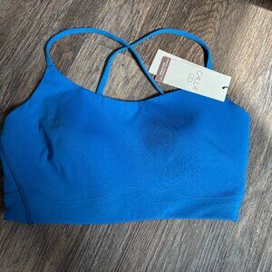CALIA Restore Strappy Back Bra Royal Blue Sports bra athletic workout wear sz L